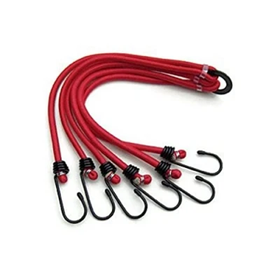 Image of Streetwize 6 Claw Spider Luggage Elastics Red, 30&#039;&#039; w/ Steel Hooks, Security Travel Straps, Flexible, Vinyl Coated Accessories