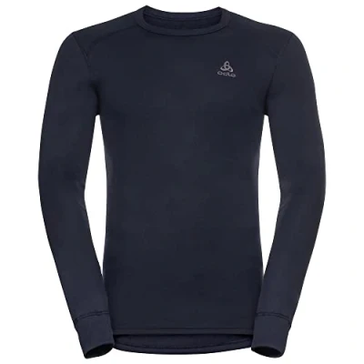 Image of Odlo Men Functional Underwear Long Sleeve Shirt ACTIVE WARM ECO, dark sapphire, S