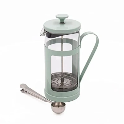 Image of La Cafetière 8 Cup Monaco Mint Green and Stainless Steel Coffee Measuring Spoon Set