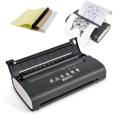 Image of 2024 New Tattoo Transfer Stencil Machine, LifeBasis Thermal Printer Copier Machine for Temporary and Permanent Tattoos with 20pcs Paper