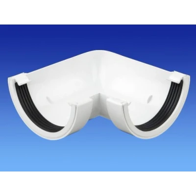 Image of Wavin OSMA Roundline Angle (90 deg) 112mm White 0T003w
