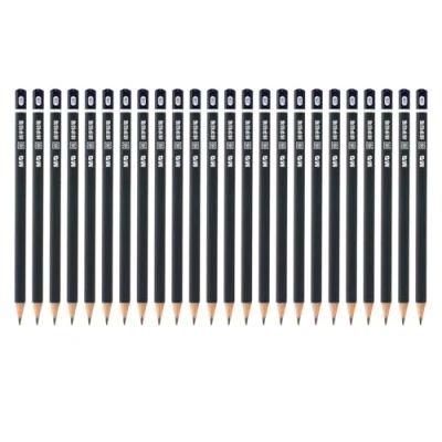 Image of M&amp;G Wooden Hexagonal Pencils, 24 Pcs 2B Pencils Graphite Round for Classroom Teacher Office Supplies, Grey