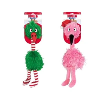 Image of KONG Holiday Plush Christmas Dog Toy Comfort Jumbo Bird Assorted Colours Extra Large