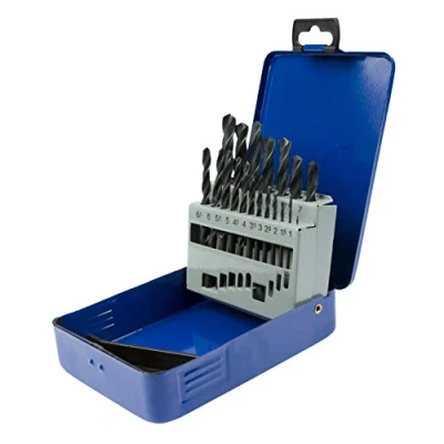 Image of UK Drills HSS Drill Bit Set 19 from 1.0mm to 10mm for Steel Wood Plastic Drilling