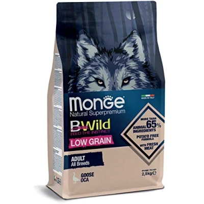 Image of Monge Bwild adult Low grain all breeds goose 12 kg