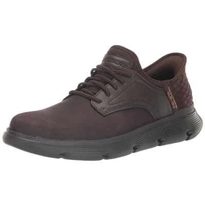 Image of Skechers Mens Garza Gervin Trainers Chocolate UK 6