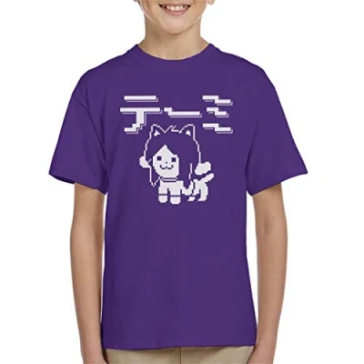 Image of Cloud City 7 Temmie Undertale Kid&#039;s T Shirt Purple