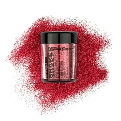 Image of Stargazer Chunky glitter Shaker, Red. Cosmetic for use on the eyes, lips, face, body, hair and nails.