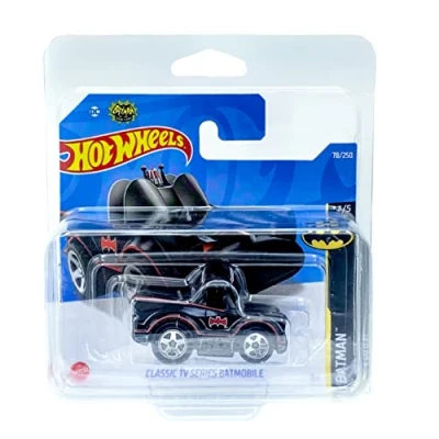 Image of Hot Wheels Classic TV Series Batmobile (Original) 3/5 Batman 2022 78/250 (Short Card) *** COMES IN A KLAS CAR KEEPER PROTECTIVE COLLECTORS CASE HCT04