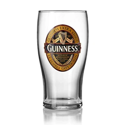 Image of Guinness Official Red Collection Beer Glass, Classic Memorabilia (600ml)