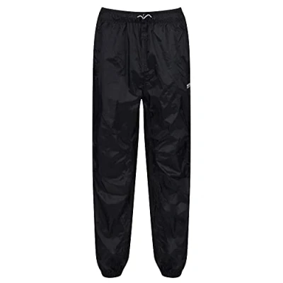 Image of Regatta Men Active Packaway Waterproof and Breathable II Over Trousers Black, X Large
