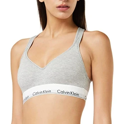 Image of Calvin Klein Jeans MODERN COTTON BRALETTE LIFT women&#039;s Sports bras in Grey