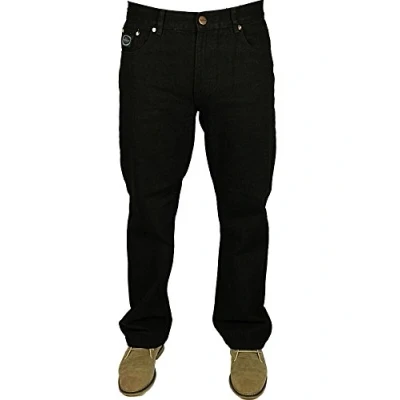 Image of Forge Mens Plus Size Jeans Smart Work Wear Heavy Duty for Men, Black Colour, 36W / 28L