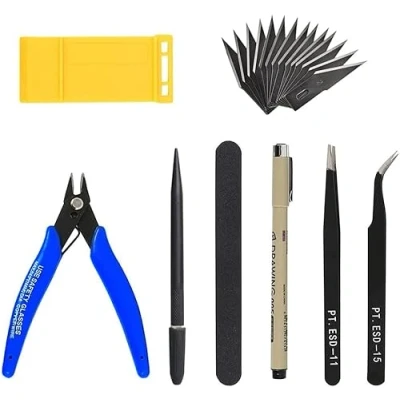 Image of MMOBIEL 21 Pcs Gundam Model Tool Kit Hobby Building Craft Set for Professional Building, Repair and Fixing