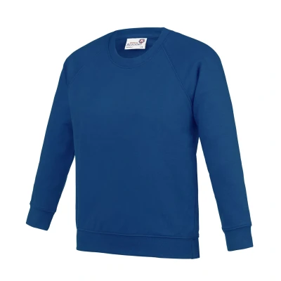 Image of AWDis Boy&#039;s Kids Academy Raglan Sweatshirt School Top, Blue (Academy Deep Royal), 5 6 Years (Manufacturer Size:Small)