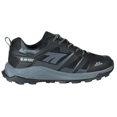 Image of Hi Tec Men&#039;s Mountain Boots O090124001, Toubkal Low Wp Black Charcoal Grey, 9 UK