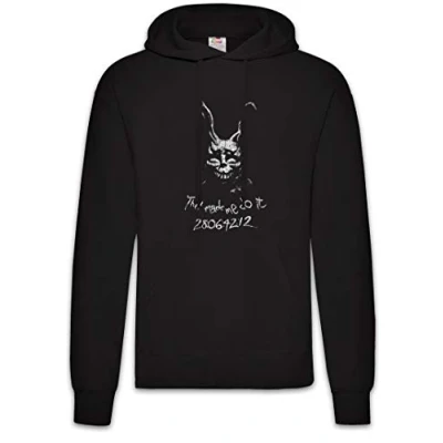 Image of Urban Backwoods Frank The Rabbit Hoodie Hooded Sweatshirt Sweater Black Size S