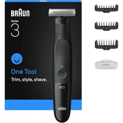 Image of Braun Series X, Beard Trimmer and Electric Shaver For Men, XT3100