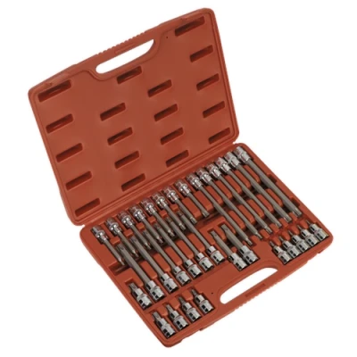 Image of Sealey Premier TRX Star* Socket Bit Set 32pc 1/2&quot;Sq Drive