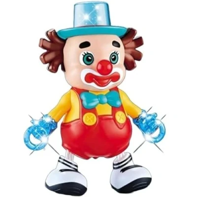 Image of SDMAX Dancing Clown Toy For Kid, Flashing Light, Musical Joker Toy, Lightweight, Easy To Carry, Delicate And Smooth Texture, Multicolour, Idea Kids