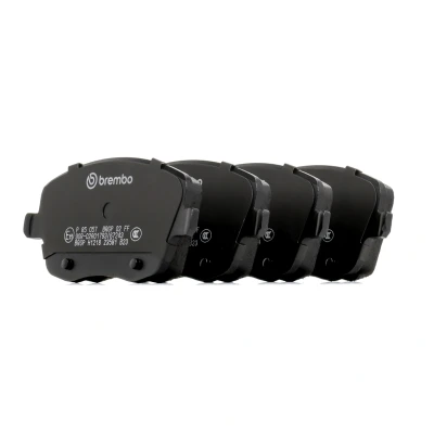 Image of 8555D1437 brake pad set BREMBO P 85 057 excl. wear warning contact with caliper screws accessories SEAT: Ibiza 3, 4