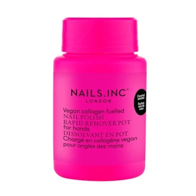 Image of Nails.INC Vegan Collagen Fuelled Nail Polish Remover Pot, Rapid Pot for Hands