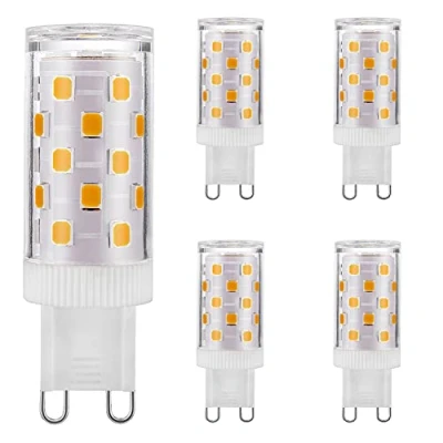 Image of Mizlay G9 Led Light Bulbs Dimmable No Flicker 4W Equivalent to 25W 28W 33W Halogen Bulbs, Warm White 3000K, Socket Energy Saving Lamp, AC 220 240V, 5 Pack