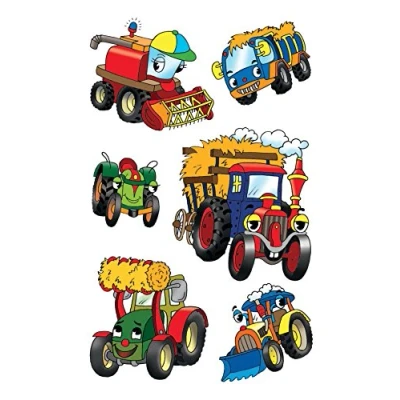 Image of Avery Zweckform 53144 Children Sticker, Tractors, 18 &quot;