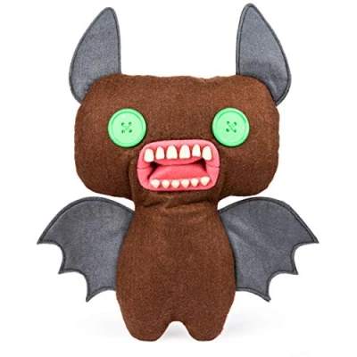 Image of Fuggler Funny Ugly Monster Winged Bat Plush with Green Eyes Medium 24 cm