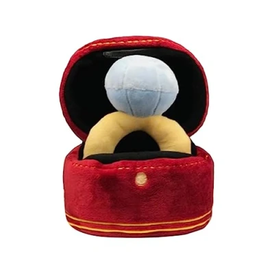 Image of Diamond Ring Set Interactive Dog Toys, Unique Hide and Seek BB Call Squeaky Puzzle Durable Plush Chew Toys for Small Medium Large Dogs Training Playing