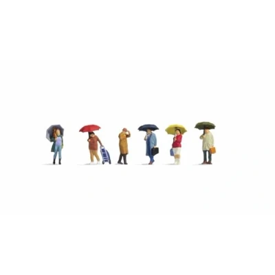 Image of Noch 15523 People in The rain, Plain Coloured, Various, Klein