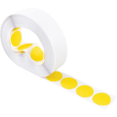 Image of Avery 24 508 Dot Circle Label Dispenser (19 mm Dia, 1120 Labels) Yellow