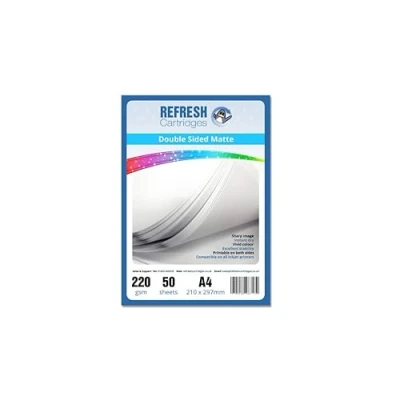 Image of Refresh Cartridges Duo Matte/Double Sided A4 Professional Inkjet Photo Paper 220gsm 50 Sheets