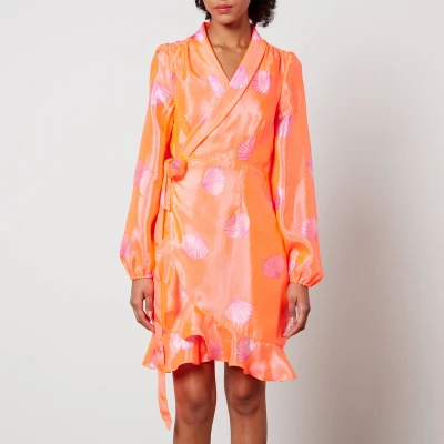 Image of Cras Lindacras Printed Satin Mini Dress EU 42/UK 16