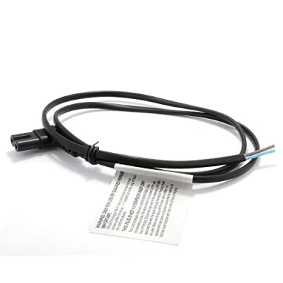 Image of kenable Right Angle Figure 8 to Bare Wire Power Cord 2 Core Cable 90 Degree C7 5m [5 metres]