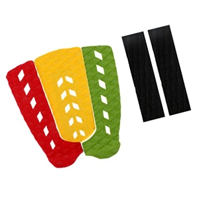 Image of MagiDeal 5Pcs Universal EVA Surfboard Skimboard Traction Tail Pad table for Outdoor Longboard Funboard