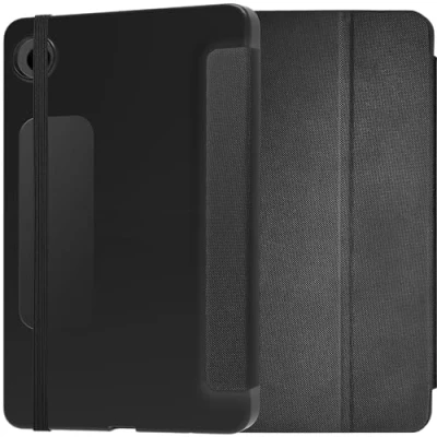Image of OtterBox React Folio Case for Samsung Galaxy Tab A9, Shockproof, Drop proof, Ultra Slim Protective Case, Tested to Military Standard, Black, Non Retail Packaging