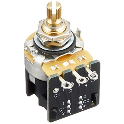 Image of CTS 250k Audio Taper Push Pull Pot EP 5585 000 Full Size For Guitar Bass NEW