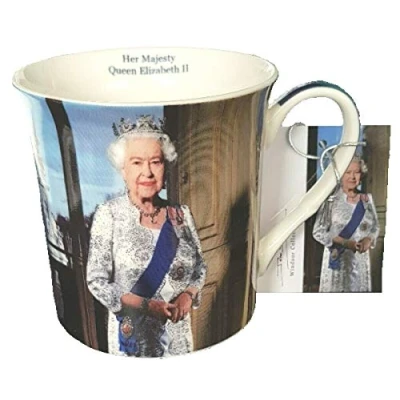 Image of Queen Elizabeth II Mug Souvenir Gift John Swannell Official Portrait China Cup