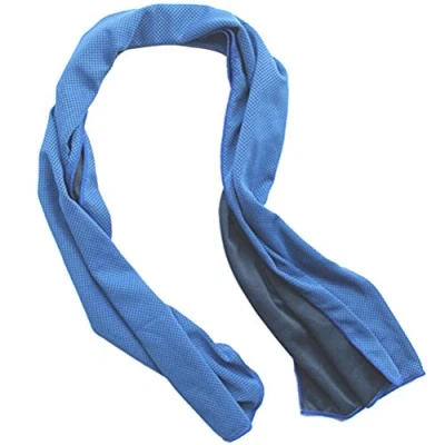 Image of WINOMO Instant Cooling Towel Cold Neck Headband Bandana Scarf for Exercise / Sports Gym Yoga and Outdoor Activities 30 x 100cm (Blue)