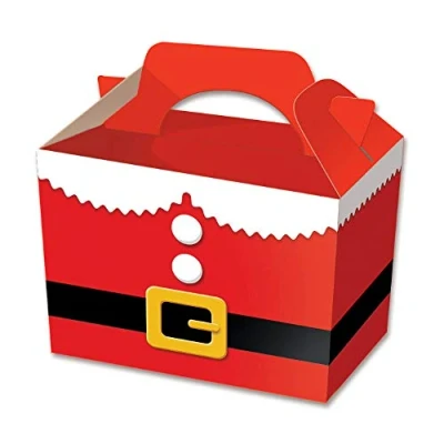 Image of 10 x Christmas Santa Suit Party Meal / Treat Boxes
