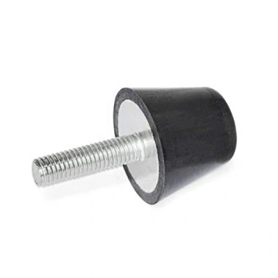 Image of Ganter Normelemente GN 253 50 M10 20 55 Bump Stop with Screw, Black, Gewinde d2: M10x20