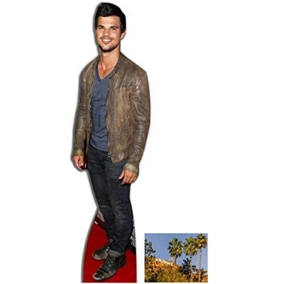 Image of Fan Pack Taylor Lautner Lifesize Cardboard Cutout / Standee Standup Includes 8x10 (20x25cm) Photo