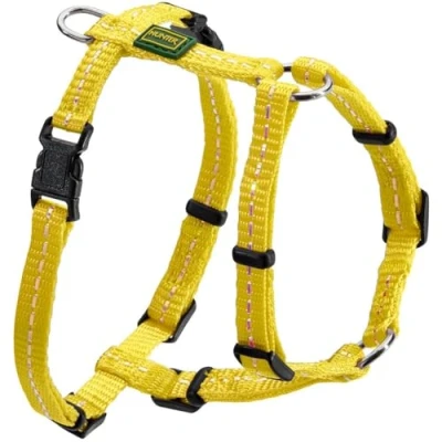 Image of HUNTER Harness Tripoli, XXS Nylon yellow, reflecting