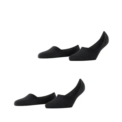 Image of Burlington Everyday 2PACK Hidden IN SHOE Trainer socks, Women&#039;s, Size: 6/7, Black