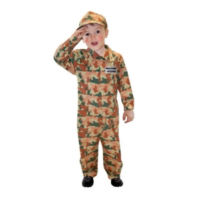 Image of (PKT) (996281) Child Boys Camo Army Costume (9 11yr)