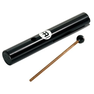 Image of Meinl Percussion WahWah Tube Instrument Tubular Length 32 cm Including Rubber Mallet Steel, Nickel (WW2BK)