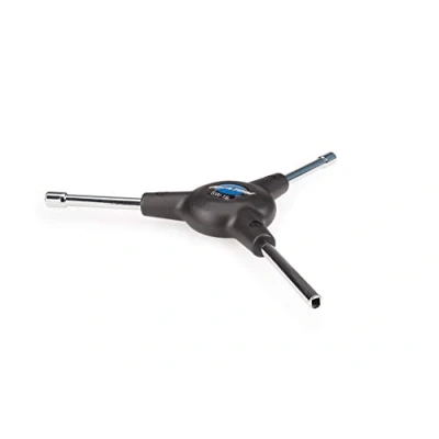 Image of Park Tool SW 15 3 Way Internal Nipple Wrench Square DriveHexes ,Black Silver, 5 mm/5.5 mm,