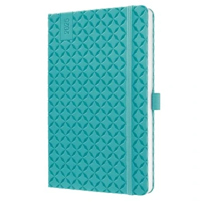 Image of SIGEL J5103 Jolie Weekly Planner 2025, hardcover, 13,5 x 20,3 cm, 174 Pages, Petrol Blue