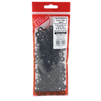 Image of TIMCO Hinged Screw Caps Small Black to fit 3.0 4.5